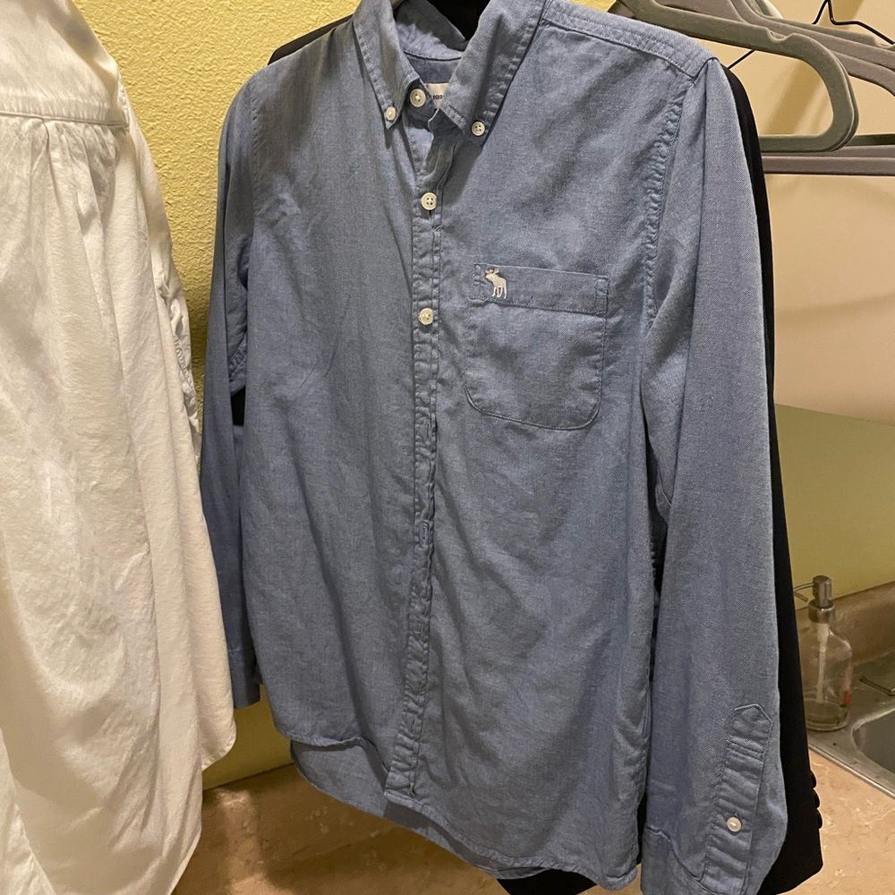 Abercrombie Blue Button-Down Shirt